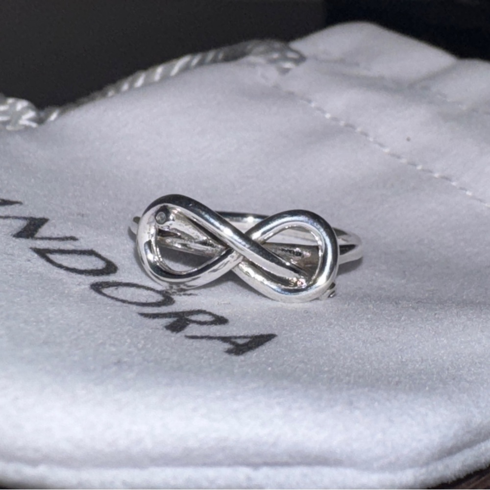 Pandora Silver Infinity Loop Ring